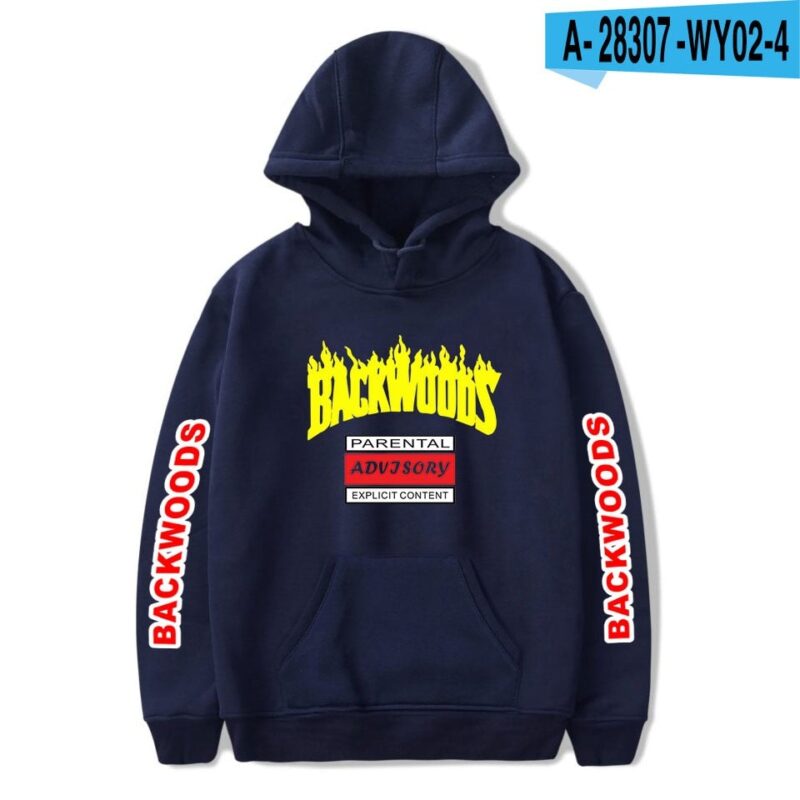 BACKWOODS Hoodie Sweatshirt Fashion Streetwear Hip Hop Pullover Hooded Jacket Casual Sportswear