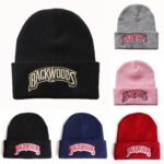 Backwoods Knitted Hat Beanies Lettering Cap Winter Hats Warm Hat Fashion Solid Hip-hop Beanie Hat Unisex Caps
