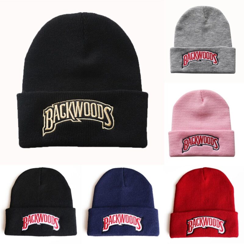 Backwoods Knitted Hat Beanies Lettering Cap Winter Hats Warm Hat Fashion Solid Hip-hop Beanie Hat Unisex Caps