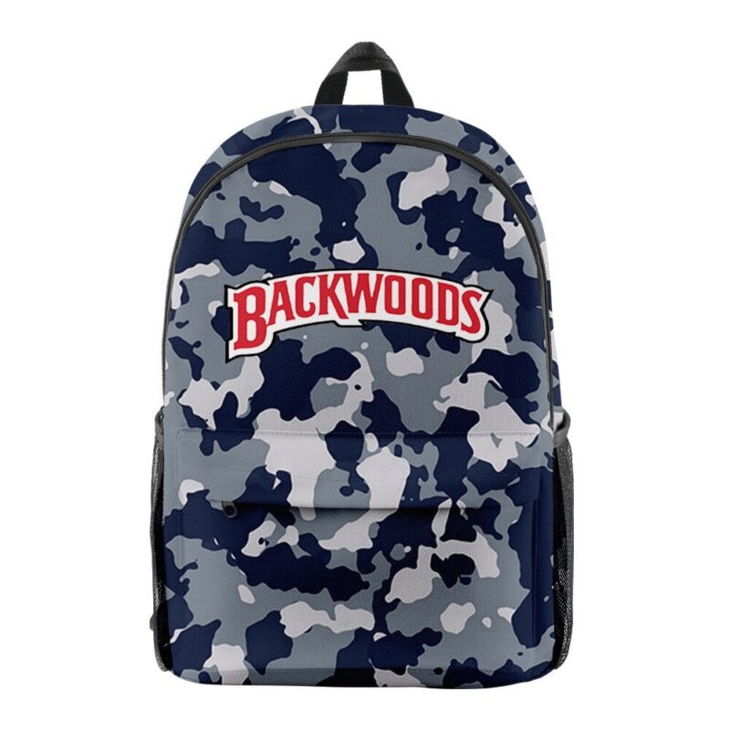 Backwoods Camouflage Backpack School Bags 3D Printed Oxford Waterproof Sports Backpacks