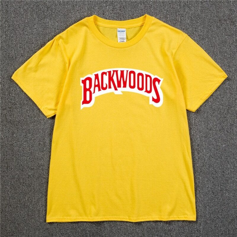 BACKWOODS T Shirts Men Short Sleeve Cotton T-Shirt Fashion Street Hip Hop Rock Streetwear Men Swag Tshirt