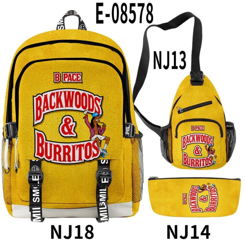 Backwoods Backpack Cool And Simple 3pcs Set With USB Charging