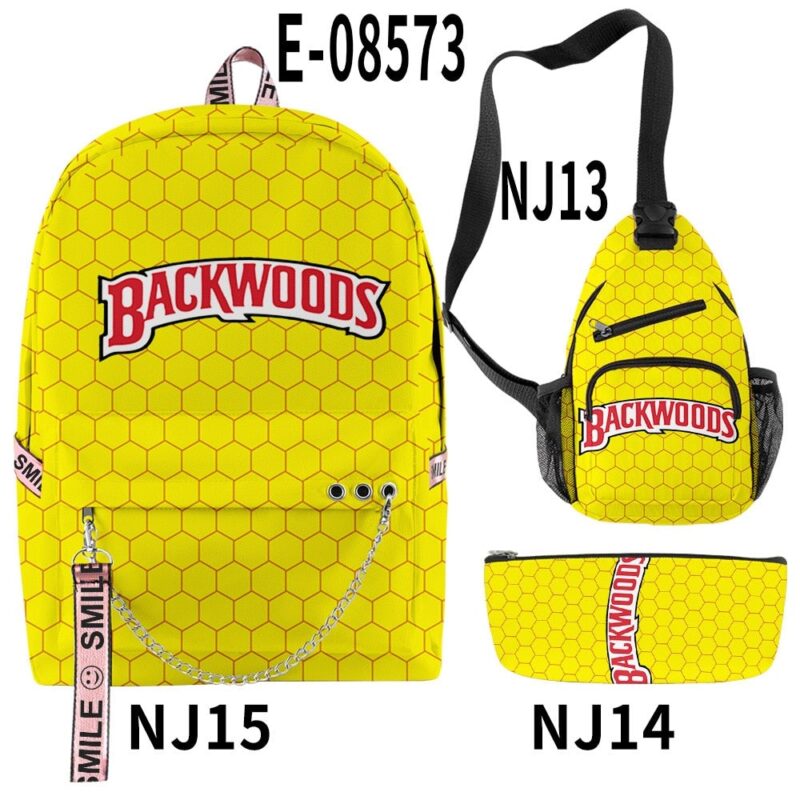 3D Printing Backpack Backwoods Cigar Set Backpack Men and Women Schoolbag Student's Backpack Support Customization
