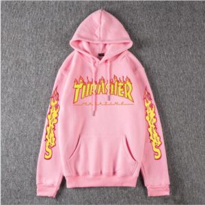 Thrasher Hoodies Casual Loose Hip Hop Sweatshirts Japan High Street Harajuku Hoodie Fashion