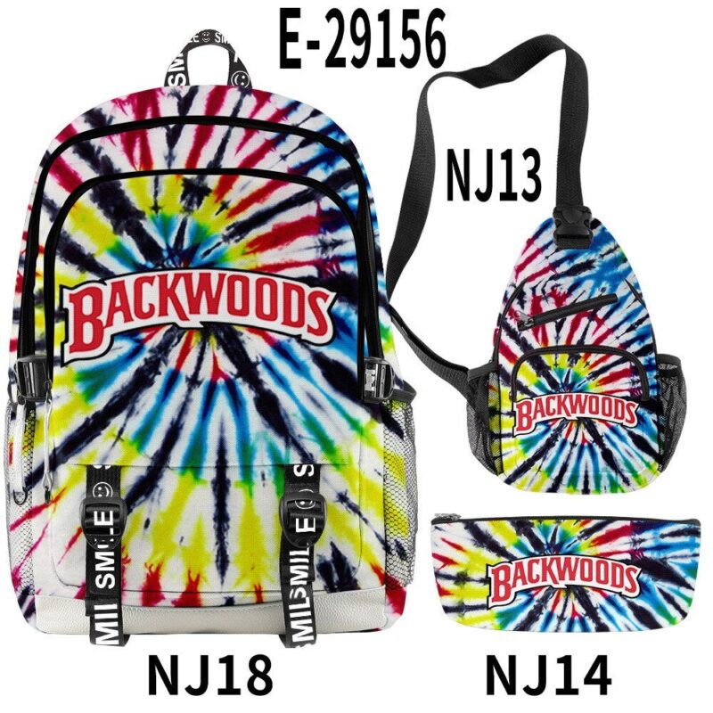Backwoods Cool And Simple Backpack Three-piece Package  Casual Computer Bag