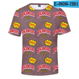 Backwoods Casual T-shirt Men/women Fashion Hip Hop Harajuku T Shirt 4XL