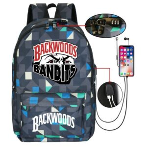 Backwoods Printed  Backpack Schoolbag Student Outdoor Travel Casual Bag Backpacks