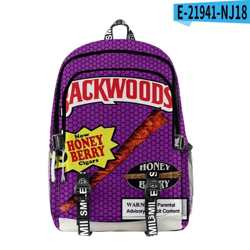 Backwoods Cigar 3D Printing Travel Outing Student School Bag Travel Bag Outdoor Bag