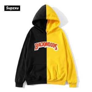 Backwoods Print Hoodies Pullover Hip Hop Men Tracksuit Hoodie Sweatshirts