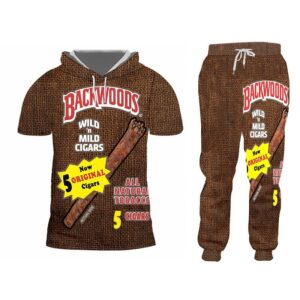 Sweatpants O-Neck Hoodies two piece set men Backwoods Hoodie Sweatshirt men 2 piece set Winter tracksuit set Pullover
