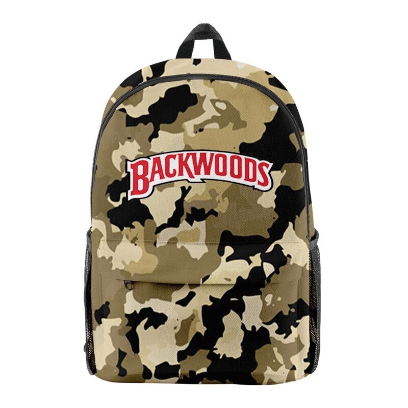 Backwoods Camouflage Backpack School Bags 3D Printed Oxford Waterproof Sports Backpacks