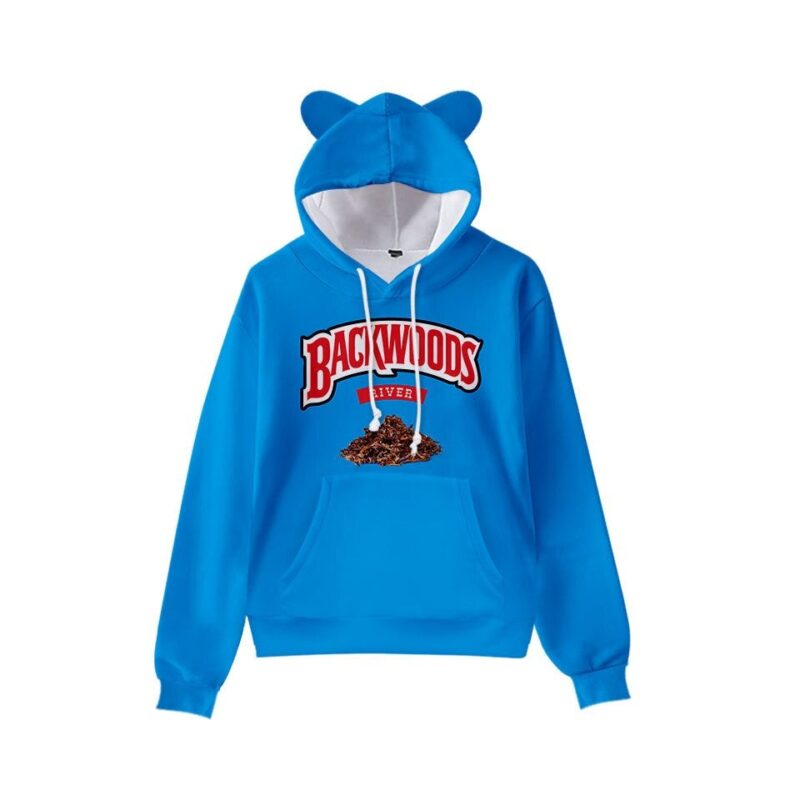 women backwoods Hoodie Girls backwood shirt Cartoon Element Cat ears Hoodie Personality Casual Children Long sleeved Pullover