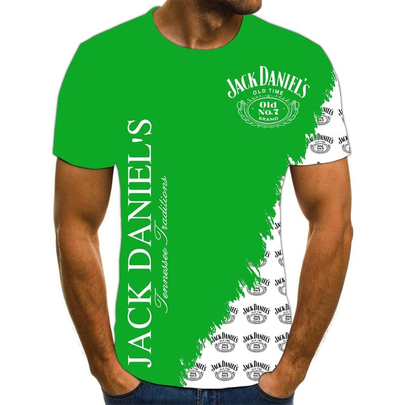 Alphabet Summer Men Short Sleeve O-neck T-shirt Casual Breathable Men's Tops tee Fashion 3D Printing T-shirts