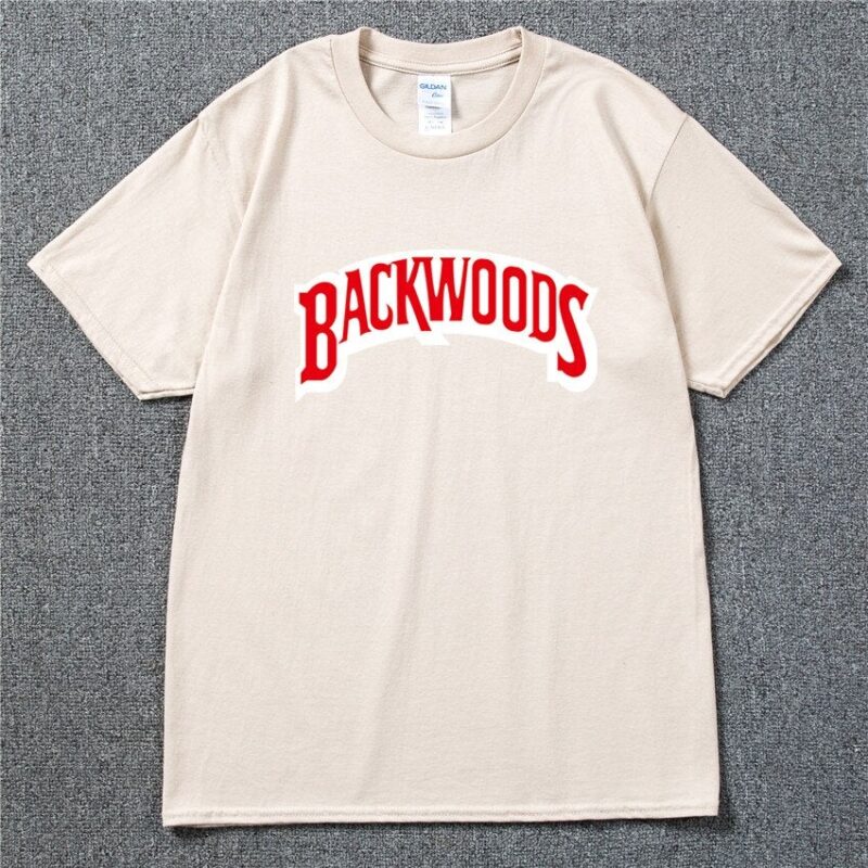 BACKWOODS T Shirts Men Short Sleeve Cotton T-Shirt Fashion Street Hip Hop Rock Streetwear Men Swag Tshirt
