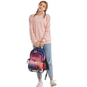 Backwoods Simple Multifunctional Backpack 3D Digital Color Printing Travel  School Bag