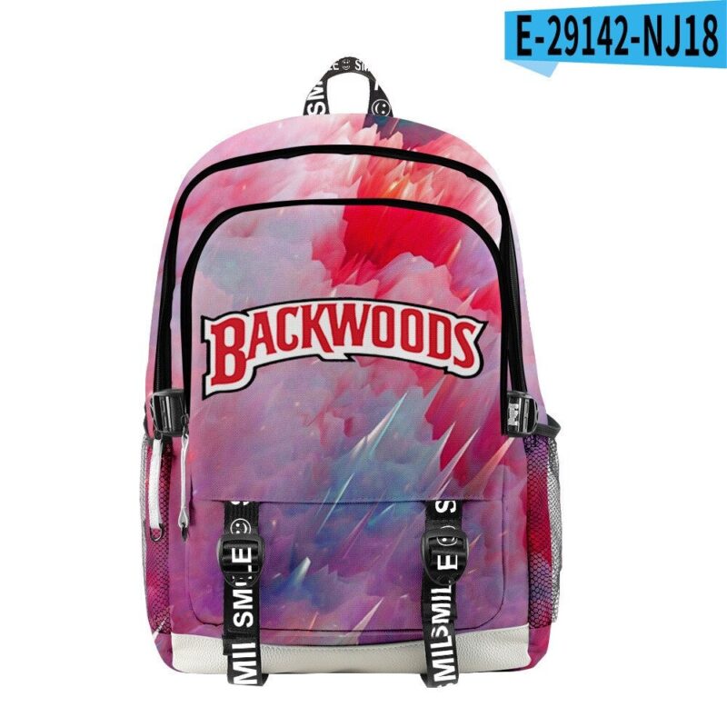 Backwoods Simple Multifunctional Backpack 3D Digital Color Printing Travel  School Bag
