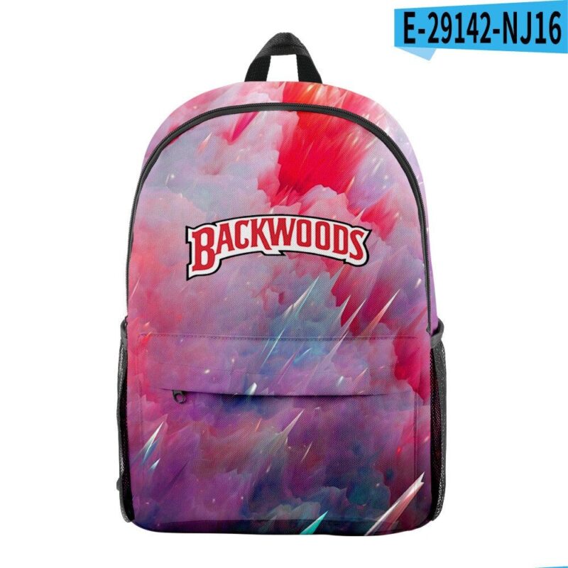 BACKWOODS Bag Cigar Starry Sky 3D Digital Color Printing Campus Student Backpack Laptop Bag Youth Casual Fashion Bag