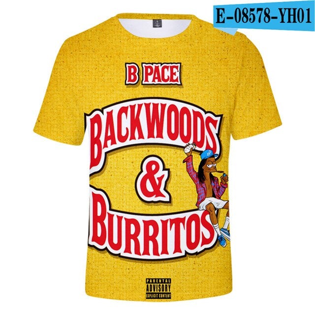 Backwoods T-shirt Men/Women Fashion Hip Hop Harajuku Casual T Shirt