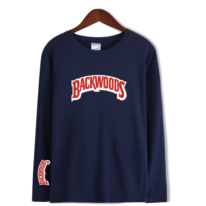 Backwoods T Shirts Comfortable Inner wear T Shirt Cotton Printed BACKWOODS Smoke Long sleeve Tshirt Oversized