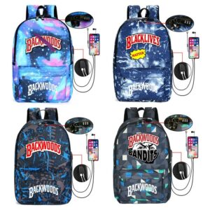 Backwoods Printed Backpack Schoolbag Student Outdoor Travel Casual Bag Backpacks