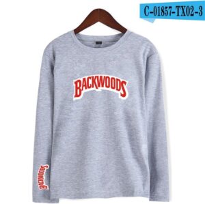 Backwoods T Shirts Comfortable Inner wear T Shirt Cotton Printed BACKWOODS Smoke Long sleeve Tshirt Oversized