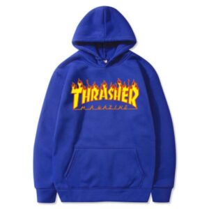 Thrasher hoodie Male Fashion Letter Print Hooded Sweatshirt Autumn Winter Trend Street Tops
