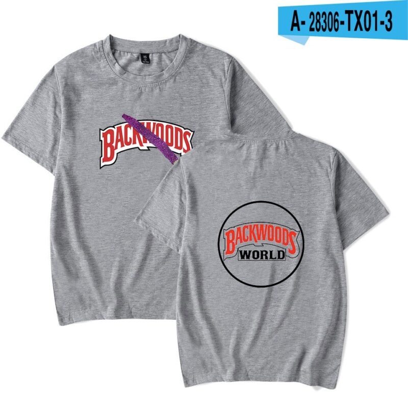 BACKWOODS T Shirt Harajuku Casual Male T-shirt Hipster Hip-hop Vintage Tee Shirt Homme Streetwear