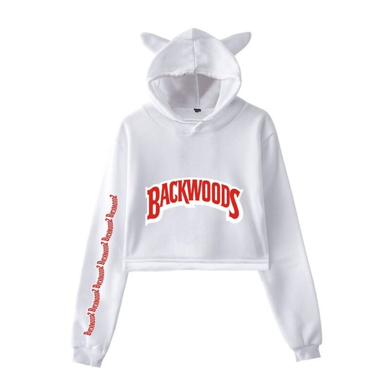 Backwoods Hoodies Cigar Fashion Flow 2D Printing Women's Navel Cat Ears Cute Clothes Cool Design Hoodies Women Coats