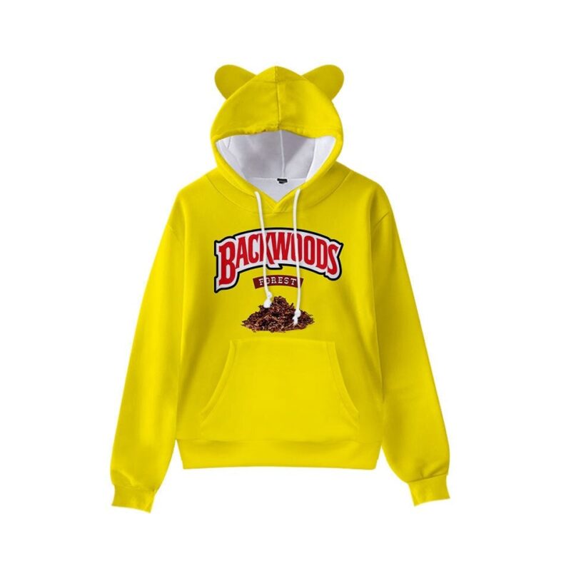 women backwoods Hoodie Girls backwood shirt Cartoon Element Cat ears Hoodie Personality Casual Children Long sleeved Pullover
