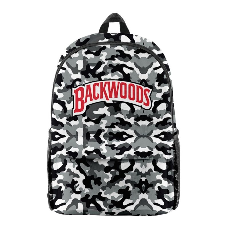 Backwoods Camouflage Backpack School Bags 3D Printed Oxford Waterproof Sports Backpacks