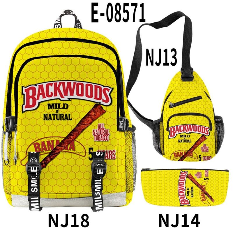 Backwoods Backpack Cool And Simple 3pcs Set With USB Charging