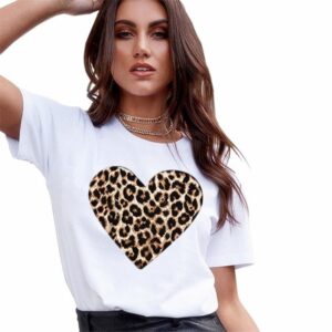 Women Graphic Print Love Tshirts Casual Tops Harajuku Tees Female T shirts