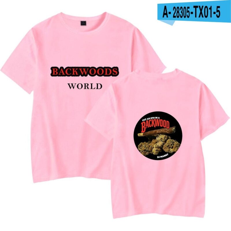 BACKWOODS T Shirt Harajuku Casual Male T-shirt Hipster Hip-hop Vintage Tee Shirt Homme Streetwear