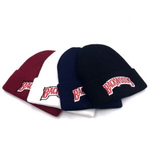 BACKWOODS Embroidery Beanie Hats Winter Autumn Outdoor Keep Warm Cap Flexible Soft Hip Pop Caps