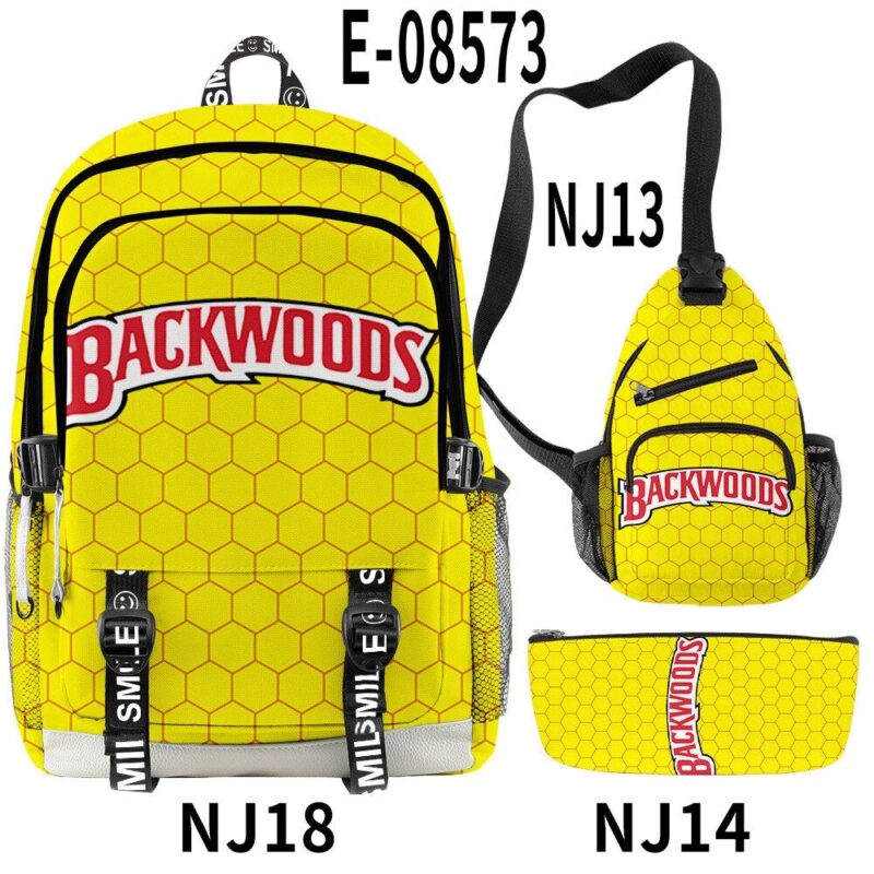 Backwoods Backpack Cool And Simple 3pcs Set With USB Charging