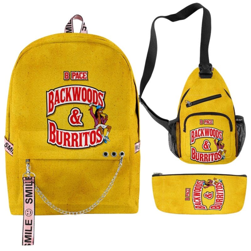3D Printing Backpack Backwoods Cigar Set Backpack Men and Women Schoolbag Student's Backpack Support Customization