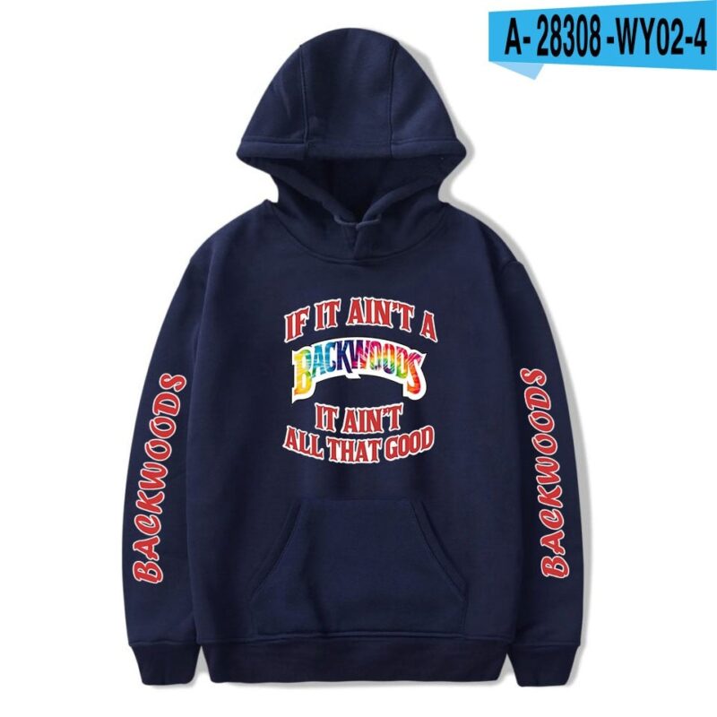 BACKWOODS Hoodie Sweatshirt Fashion Streetwear Hip Hop Pullover Hooded Jacket Casual Sportswear