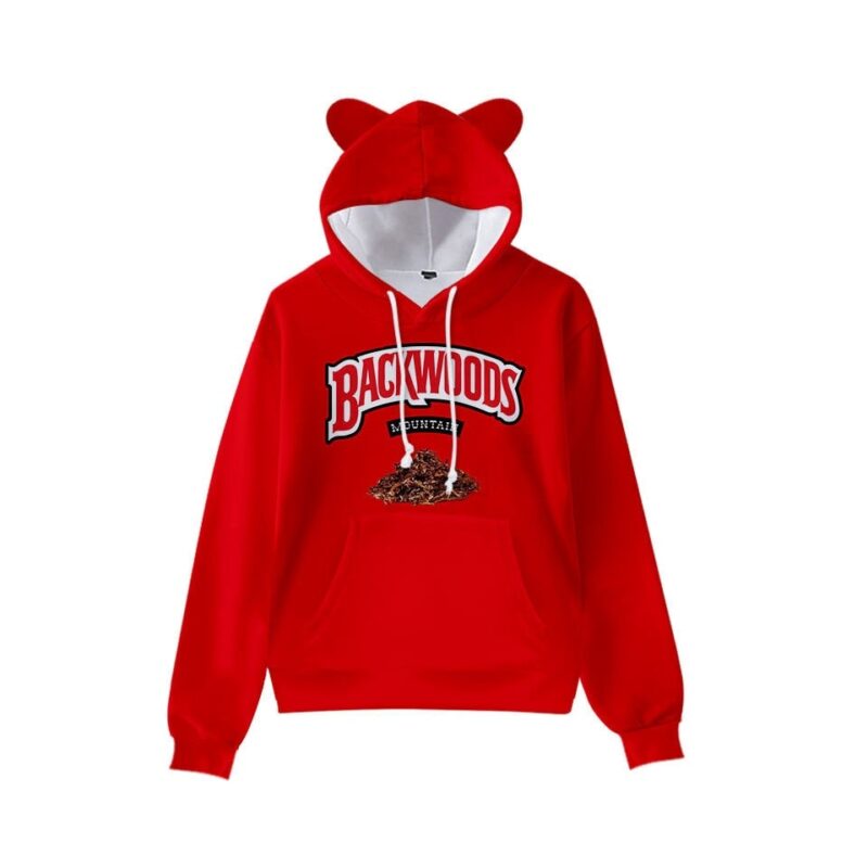 women backwoods Hoodie Girls backwood shirt Cartoon Element Cat ears Hoodie Personality Casual Children Long sleeved Pullover