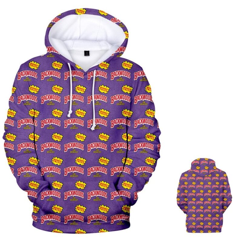 Backwoods Hoodie Sweatshirt Loose Large Size Hoodies Streetwear Hip Hop Hoodie Pullover Unisexy Casual Sweatshirt