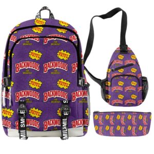 Backwoods Backpack Cool And Simple 3pcs Set With USB Charging
