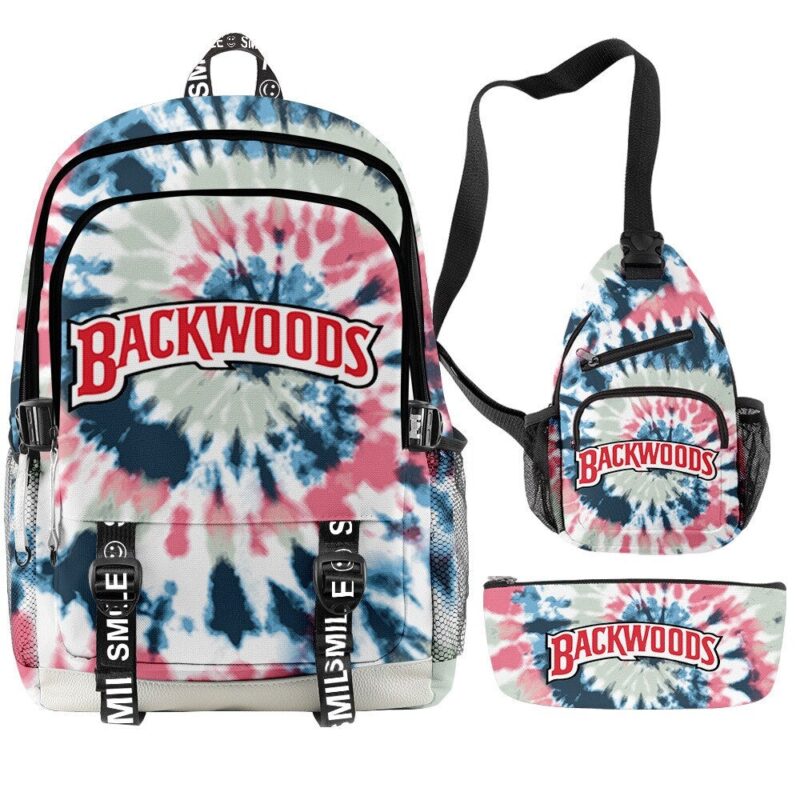 Backwoods Cool And Simple Backpack Three-piece Package  Casual Computer Bag