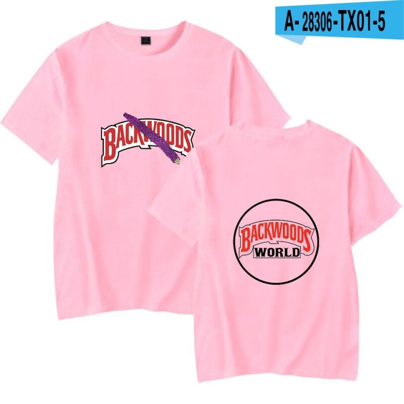 BACKWOODS T Shirt Harajuku Casual Male T-shirt Hipster Hip-hop Vintage Tee Shirt Homme Streetwear