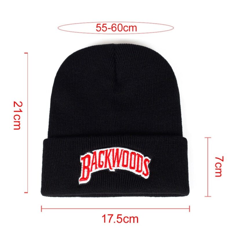 Backwoods Knitted Hat Beanies Lettering Cap Winter Hats Warm Hat Fashion Solid Hip-hop Beanie Hat Unisex Caps