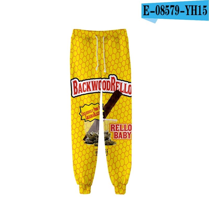 Backwoods  Casual Trousers Hip Hop Sweatpants Streetwear Funny Clothing Pantalon Homme