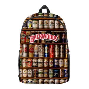 Backwoods Beer Backpack 3D Digital Color Printing Casual Fashion Pack Laptop Bag