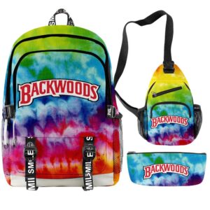 Backwoods Cool And Simple Backpack Three-piece Package Casual Computer Bag