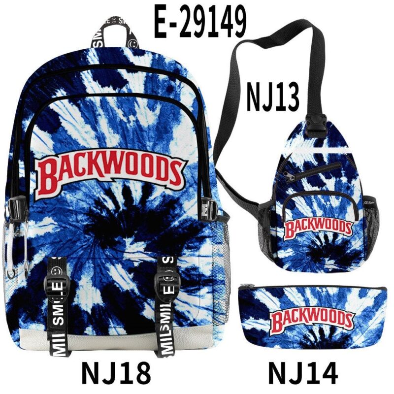 Backwoods Cool And Simple Backpack Three-piece Package  Casual Computer Bag