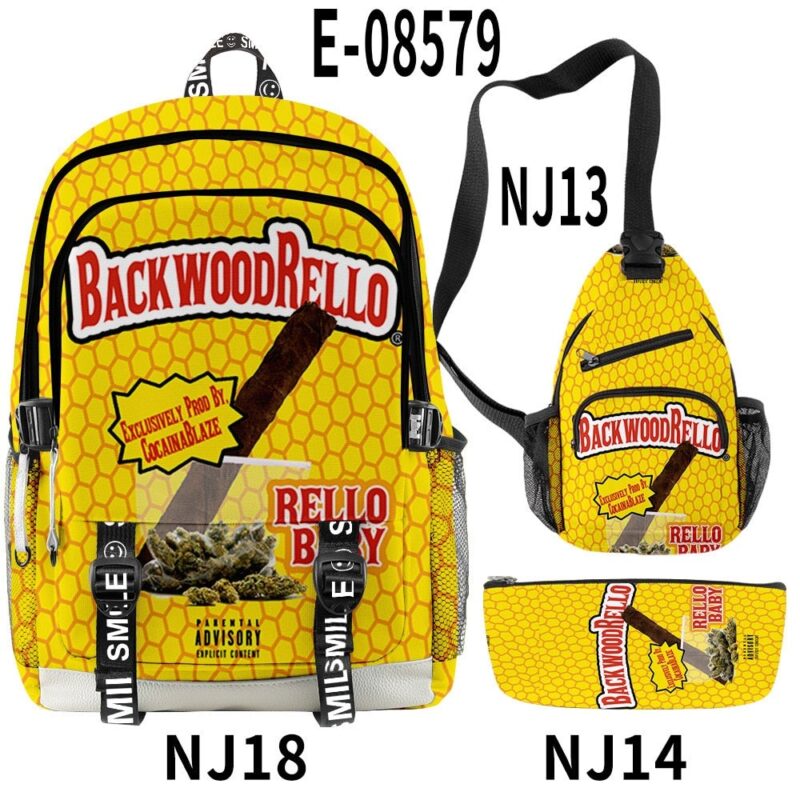 Backwoods Backpack Cool And Simple 3pcs Set With USB Charging