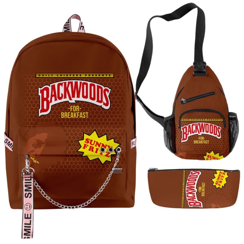3D Printing Backpack Backwoods Cigar Set Backpack Men and Women Schoolbag Student's Backpack Support Customization