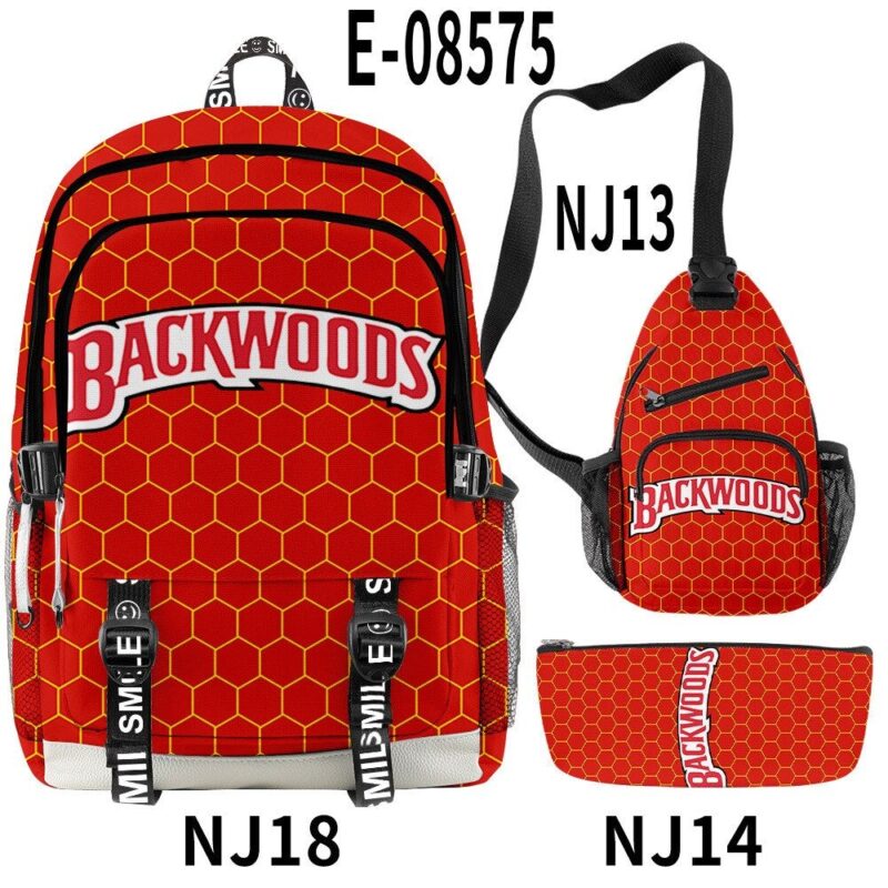 Backwoods Backpack Cool And Simple 3pcs Set With USB Charging